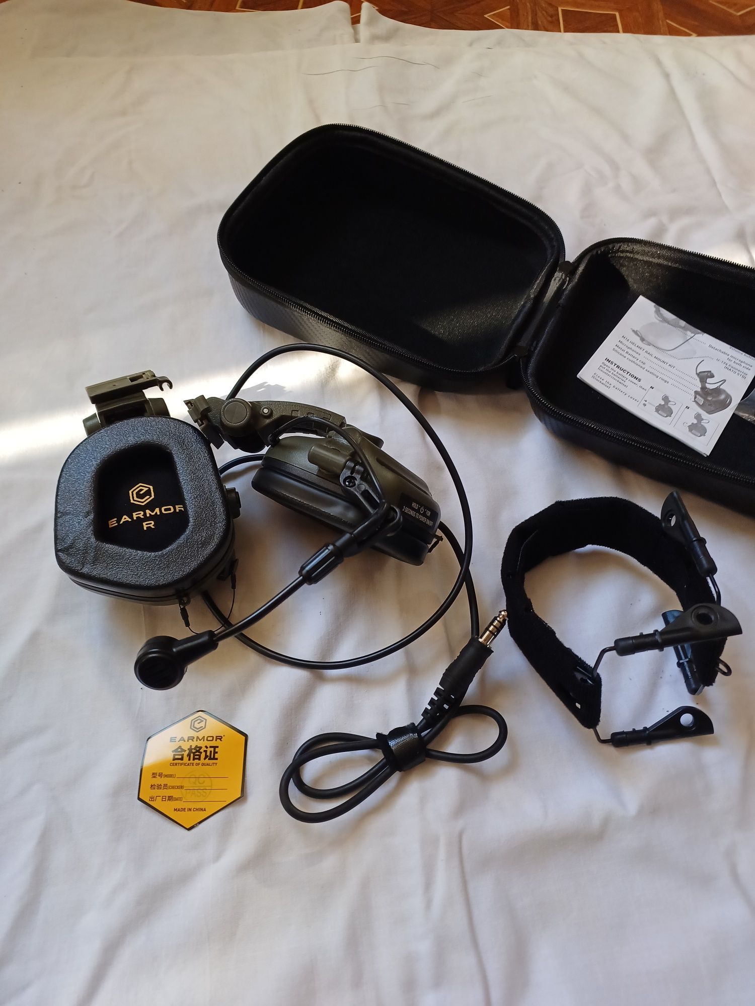 Наушники EARMOR M32X  MilPro Mark3 с "Чебурашками"