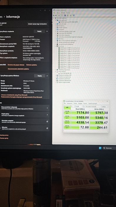 Komputer do gier AM5 Ryzen, 16 gb ddr5, 1024 gb SSD,  Venom, Corsair