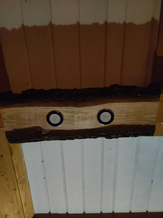 Lampa sufitowa z drewna + LED – styl loft/rustykal ŻARÓWKI w cenie