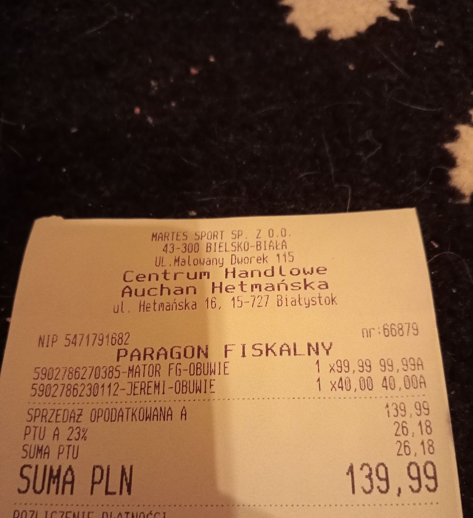GWARANCJA!!! Męskie buty sportowe korki Martens Essentials Mator FG