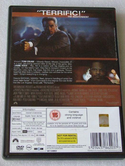 Collateral - Zakładnik DVD UK
