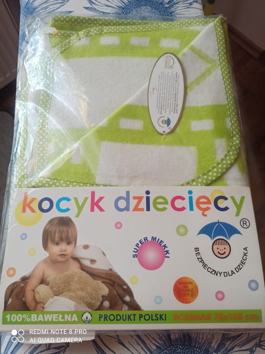 Zwoltex kocyk dziecięcy 75x105 nowy