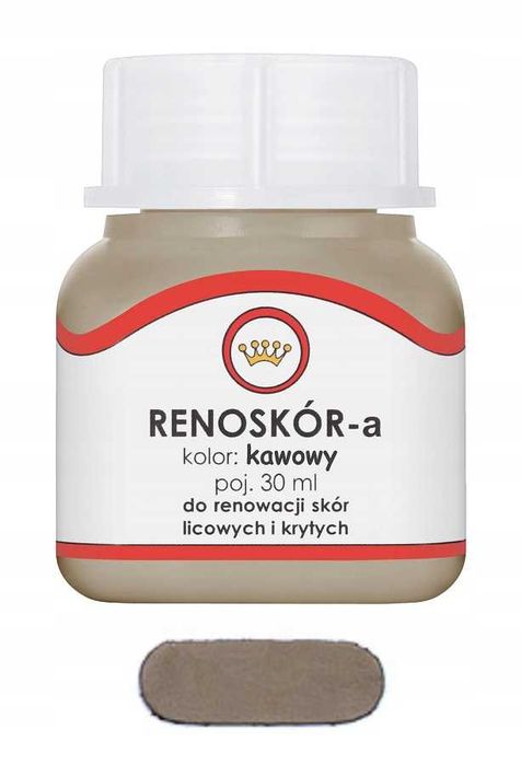 RENOSKÓR FARBA LAKIER do Skóry Kawowy 30ml