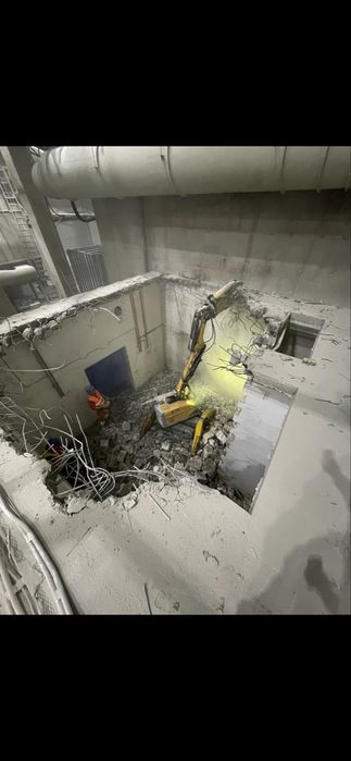 Cięcie, wiercenie, żelbetu, selektywne wybrzenia robotami brokk