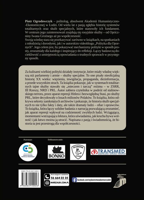 Służby specjalne w systemach totalitarnych" z imienną dedykacją autora