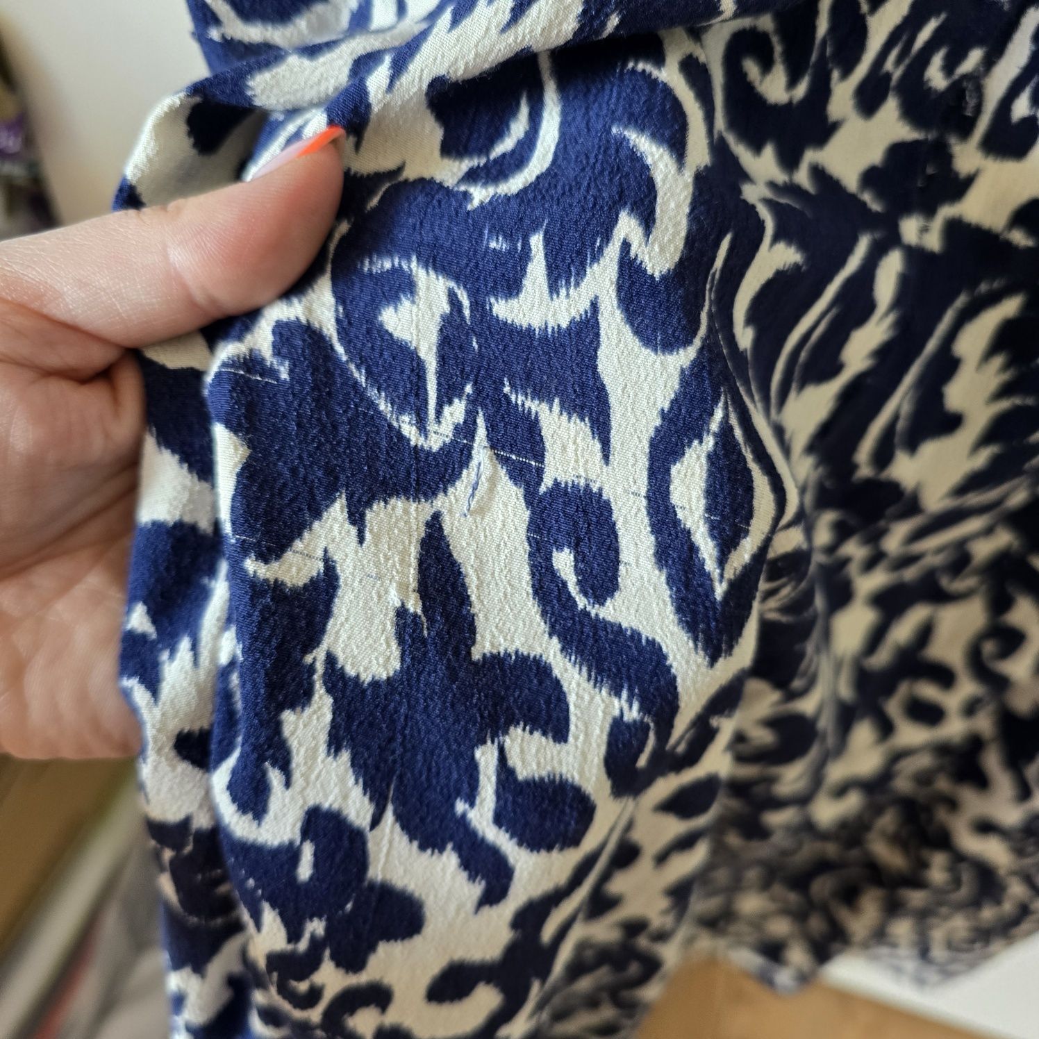 Sukienka midi Zara 44 xxl długi rękaw viscose koszulowa szmizjerka