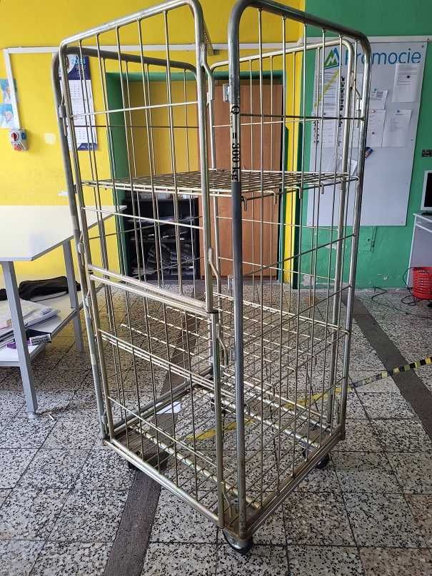 wózek  WRN2-030/30  dwie platformy kontenerowy siatkowany udźwig 300kg