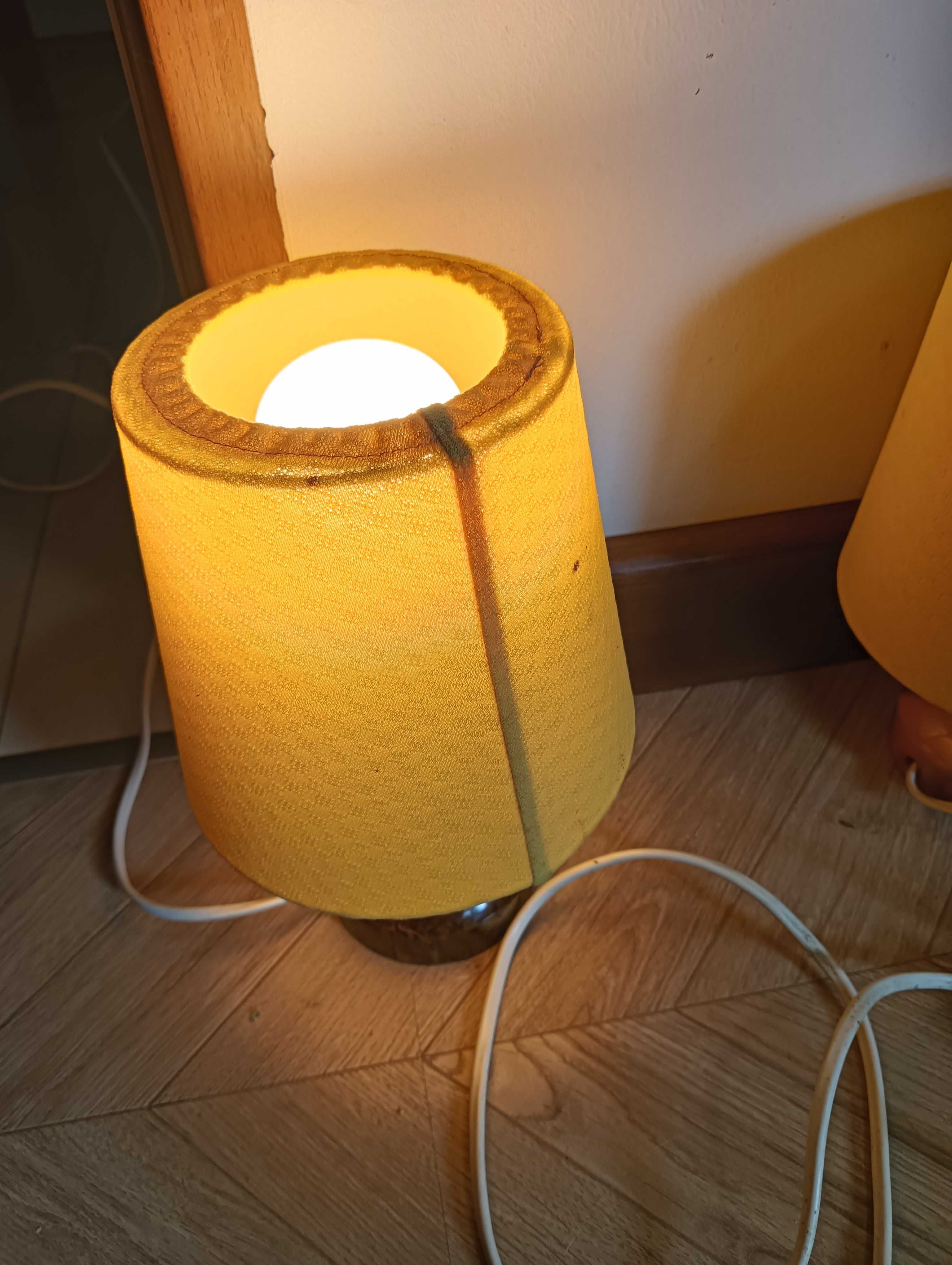 Lampka z abażurem nocna zestaw 2szt