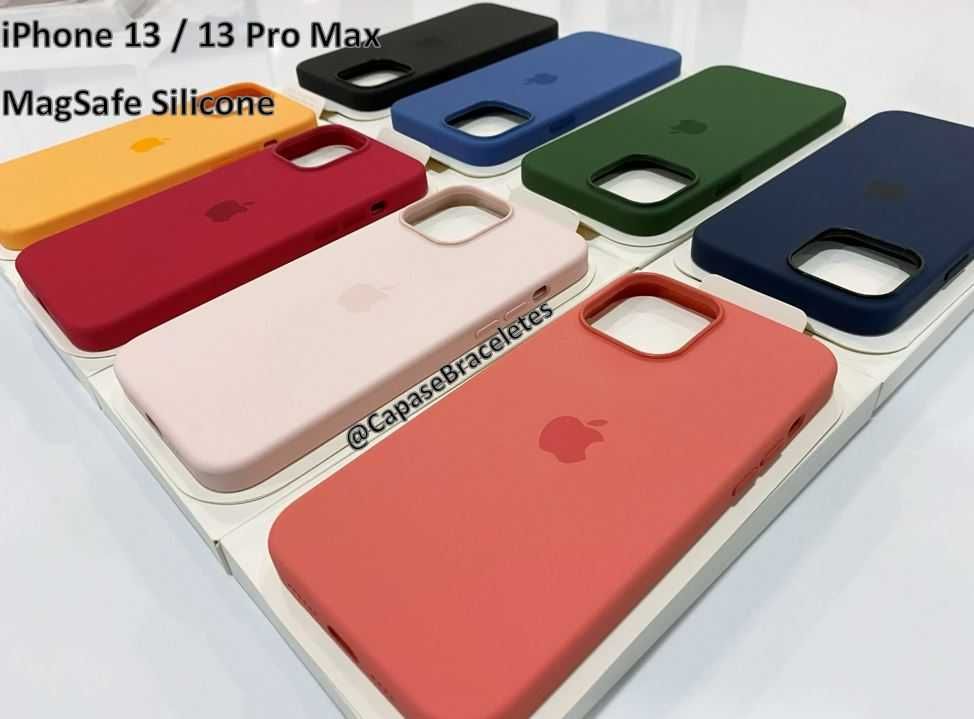 Capa em Silicone Magsafe para iPhone 13 Series