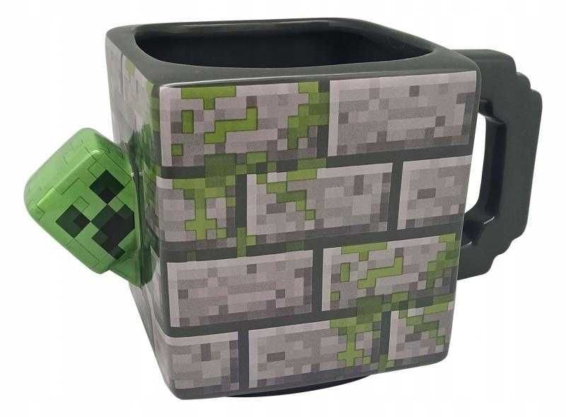 MINECRAFT CREEPER Kubek 3D - Blok Z Gry 250ML Ceramiczny Nowy Poznań