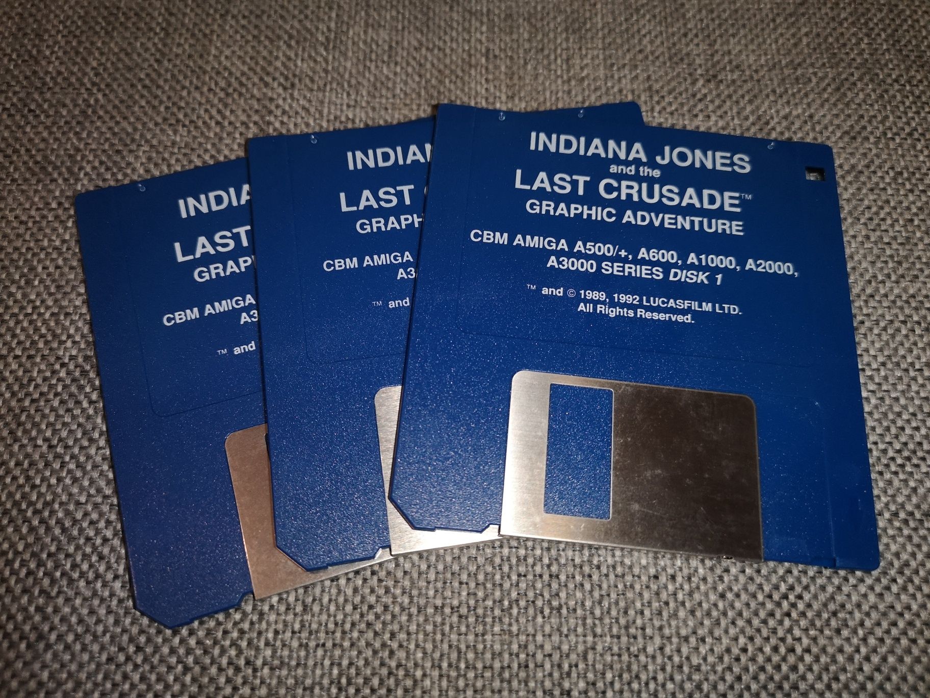 Indy Indiana Jones AMIGA gra BIG BOX Retro (1992) BIAŁY KRUK