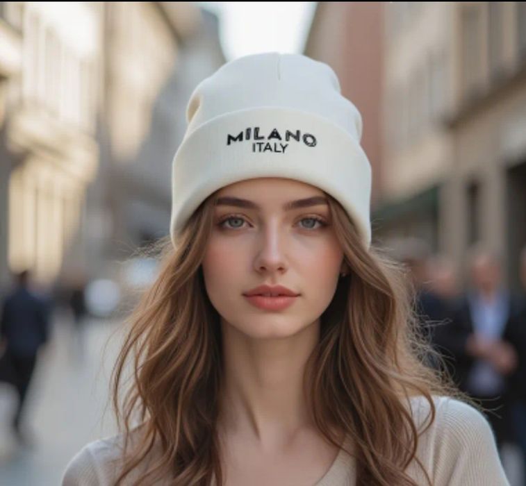 Біла шапка нова продам