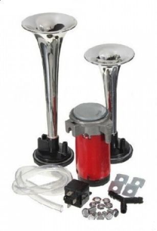 Klakson Syrena Podwójna Fanfara Sygnał Bardzo Mocny Tir 12V 140Db