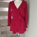 Letni kombinezon H&M – czerwona panterka – rozm. 36