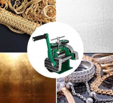 Ręczna Prasa do Walcowania Metali - Idealna do Biżuterii i Rzemiosła