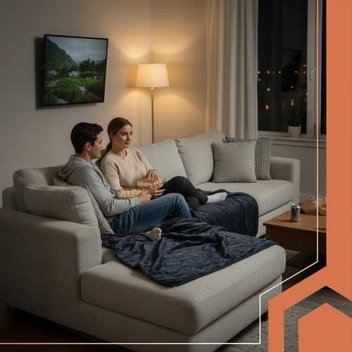 Електрична Ковдра Ruhhy 180x130 см М'яка Двоспальна 6 Режимів Польща