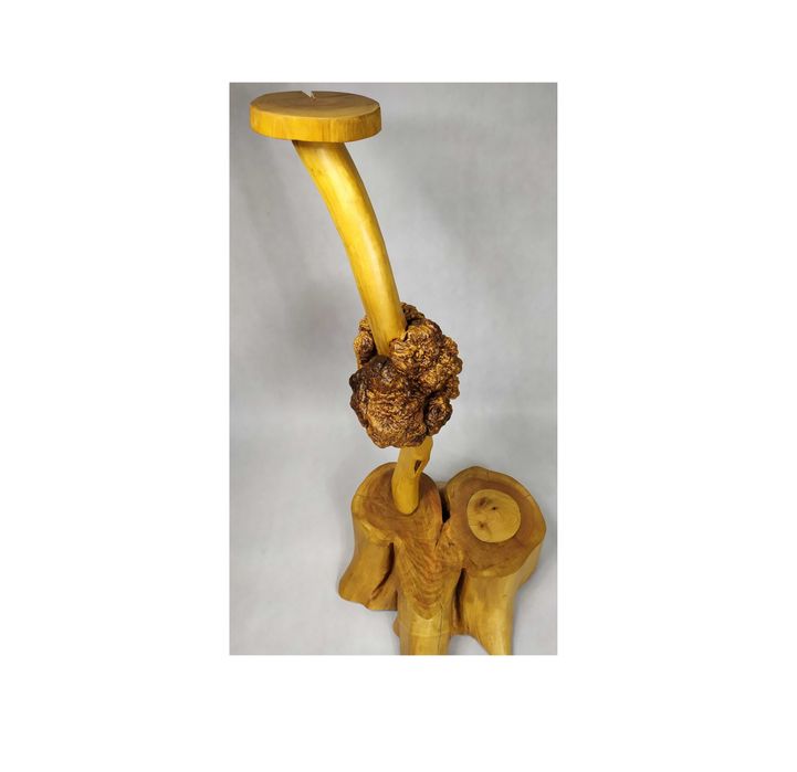 Drewniany kwietnik Premium stojak z pnia Unikat Góralski Styl Czeczota