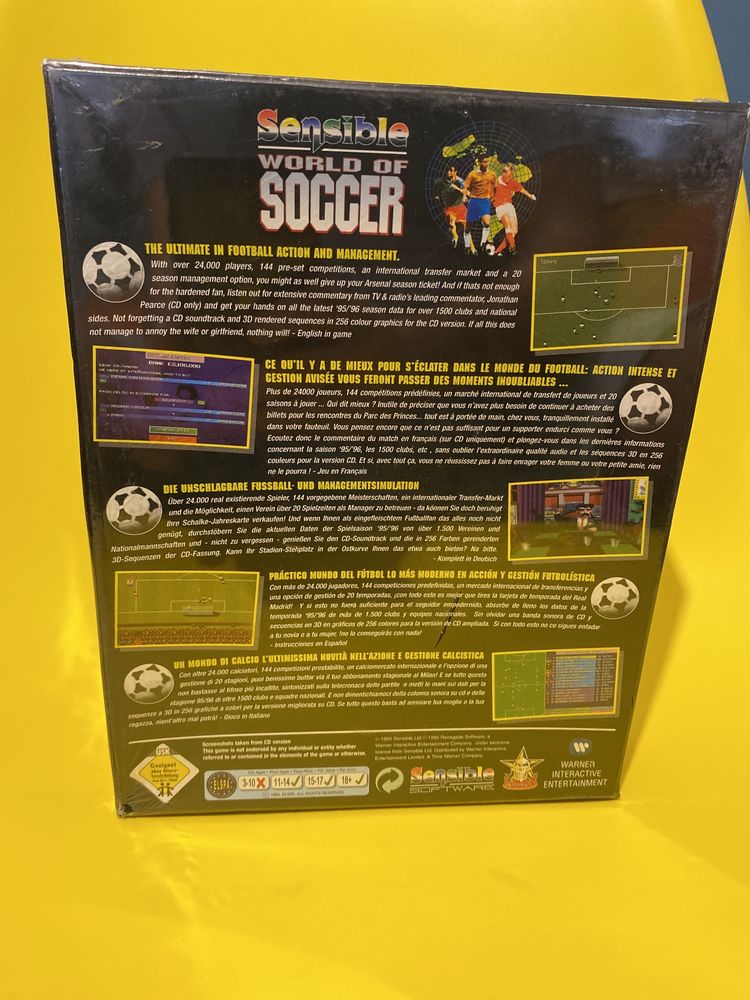Sensible World Of Soccer SWOS. Nowa! Oryginał!