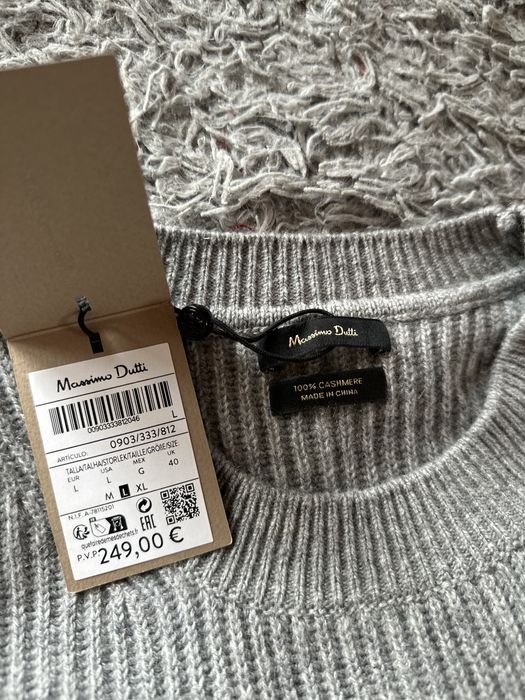 Massimo Dutti 100% кашемір чоловічий светр