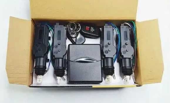 Kit Universal Fecho Central Portas alarme Pistolas 2 Comandos NOVO