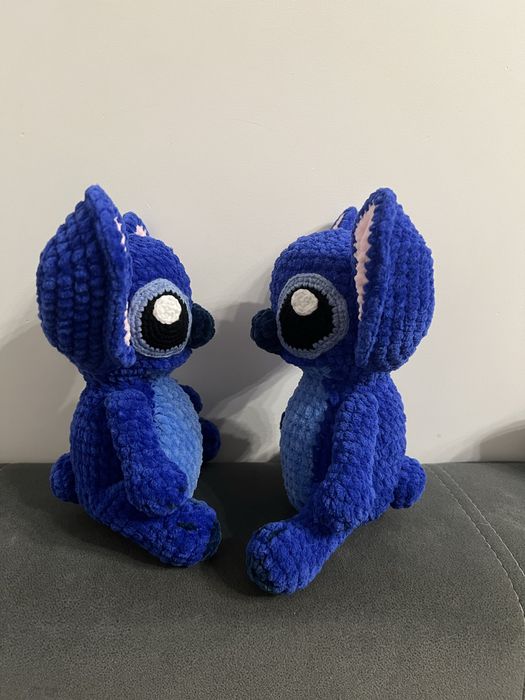 Мʼяка іграшка Стіч вʼязана ручна робота подарунок на Миколая новий рік