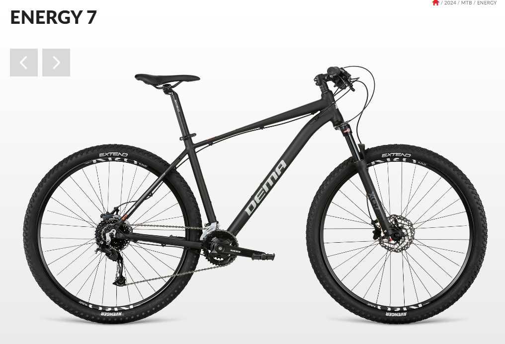 Rower MTB DEMA Energy 7, Shimano 2x9, koła 29", hamulce hydrauliczne