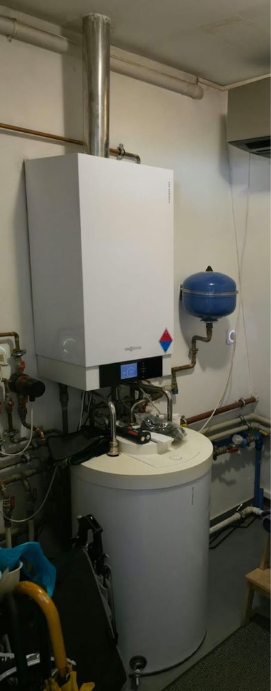 Zestaw grzewczy piec Viessmann Vitodens 200-W + zasobnik CWU Vitocell