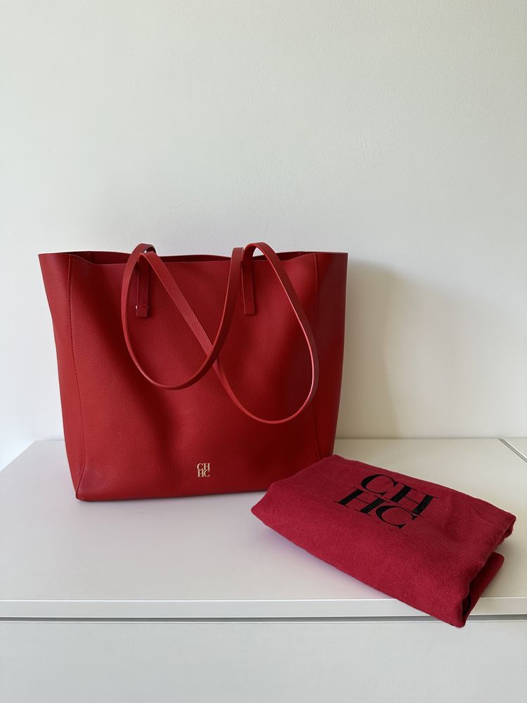 Tote bag Carolina Herrera vermelha