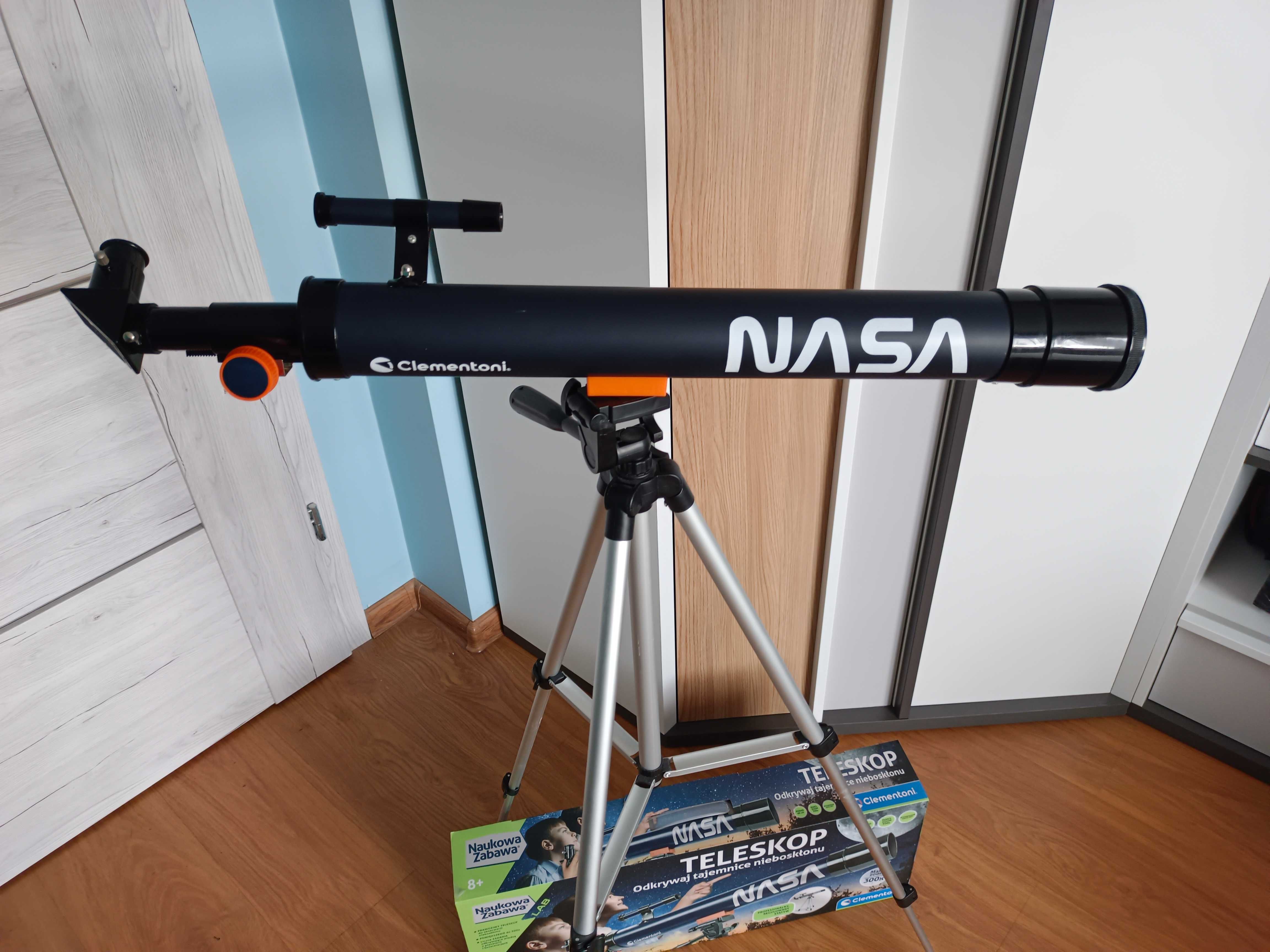 Prawdziwy teleskop Clementoni Zabawka Naukowa Nasa.Stan idealny jak no