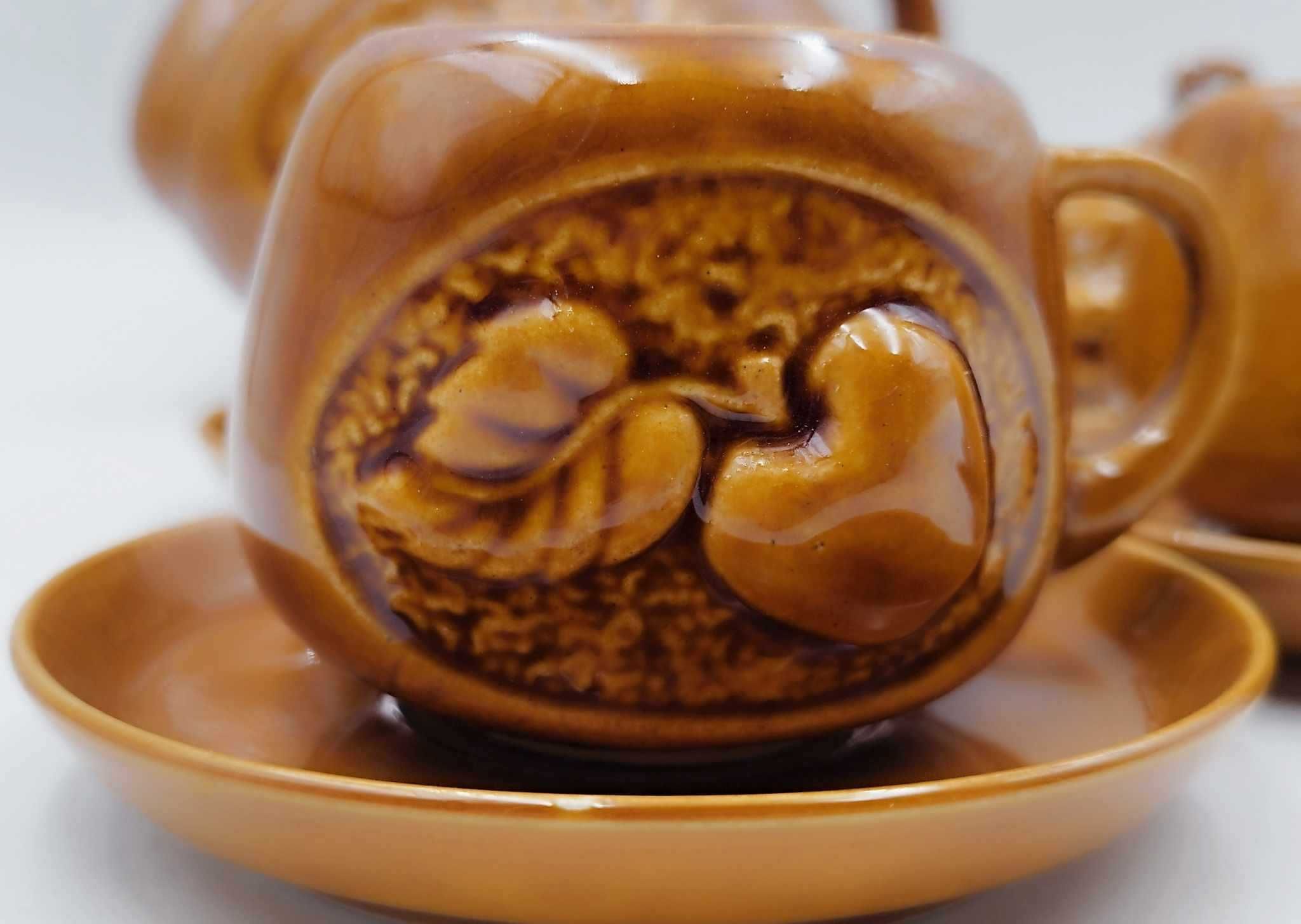 Serwis kawowy ceramiczny Piaseczno vintage retro prl