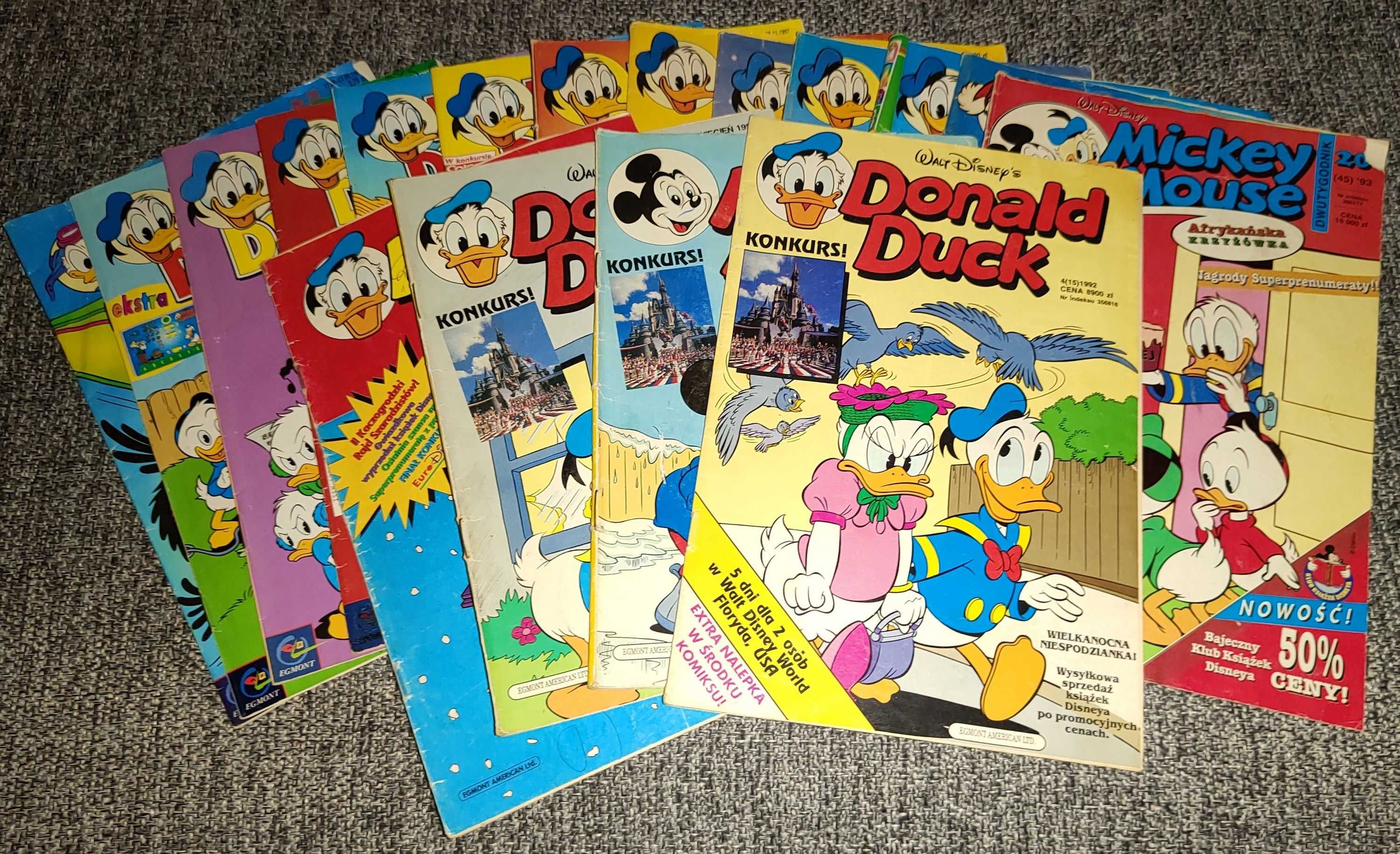 Komiksy Kaczor Donald 1991/1999 rok