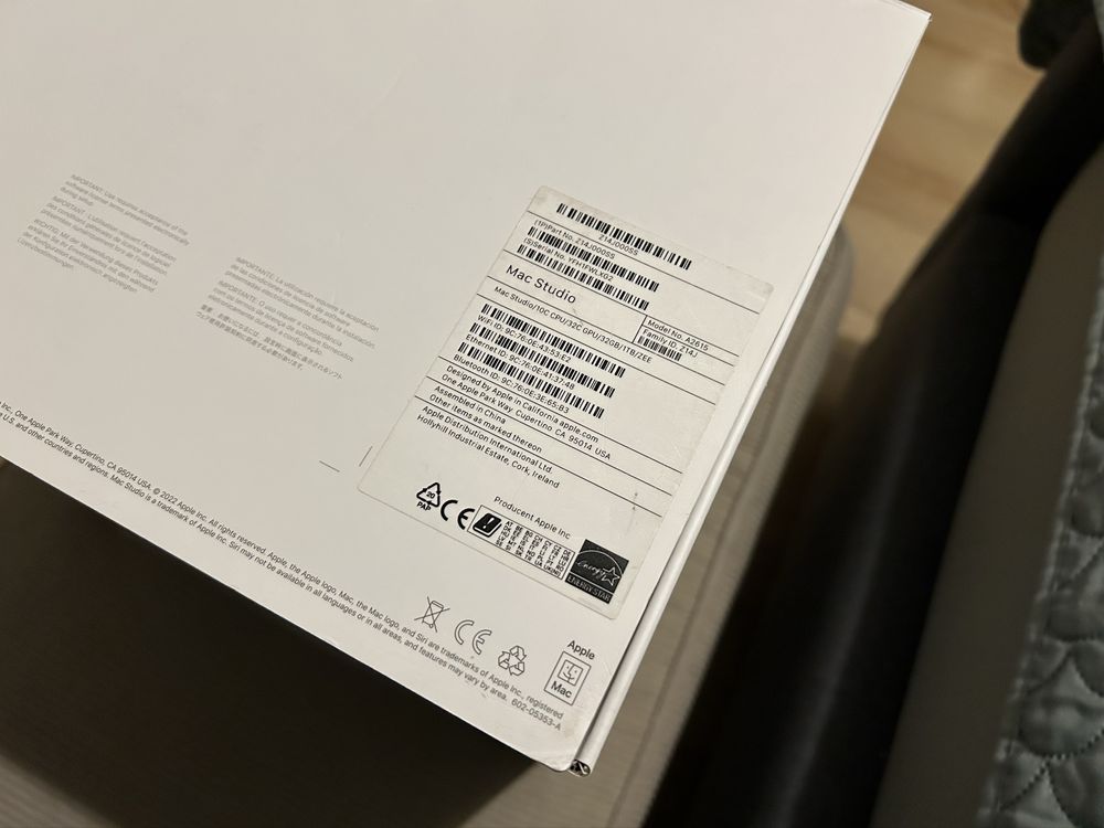 Mac Studio 10C CPU 32C GPU 32GB 1TE