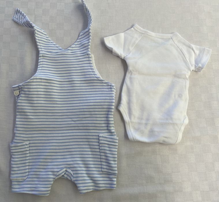 Conjunto de bebe de verão Jardineira leopardo