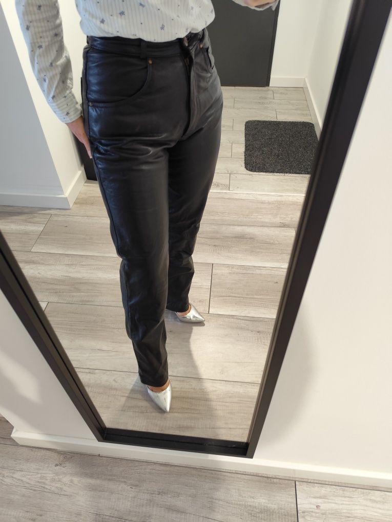 Spodnie skóra naturalna Classic Woman S