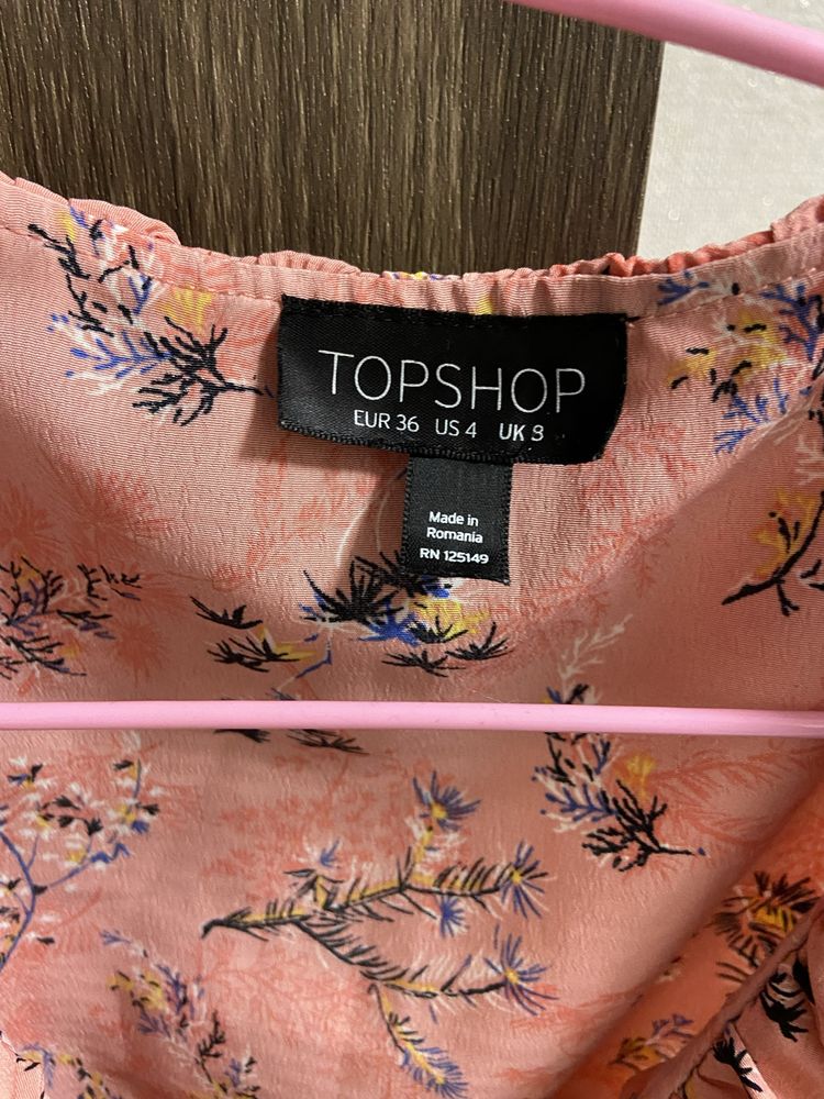 Topshop 36 платье женское летнее на запах 42-44 S