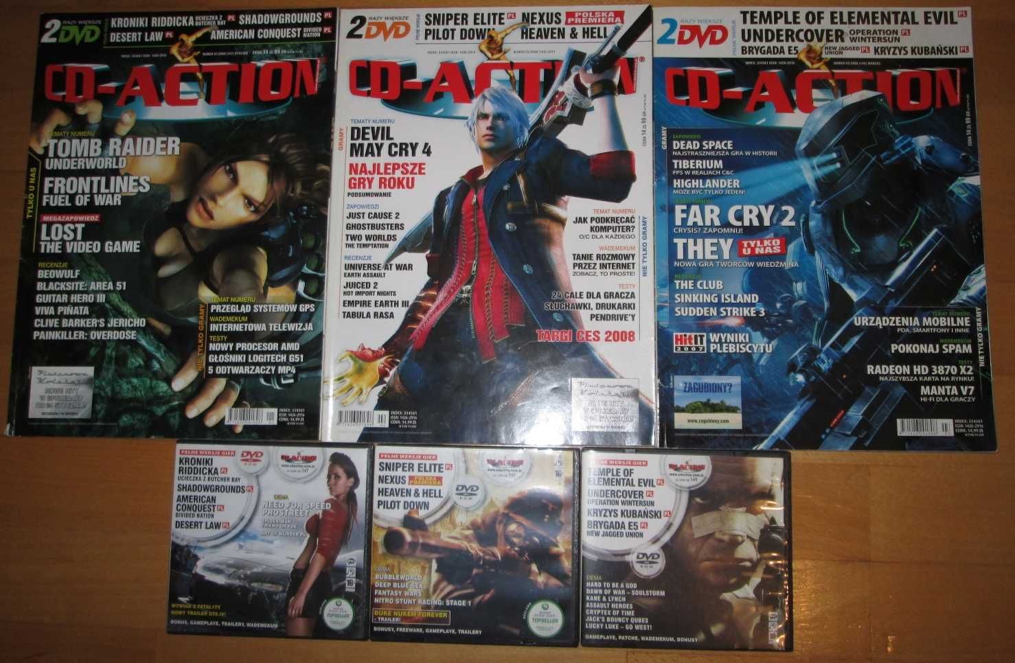 CD-Action 01/2008 02/2008 03/2008, 147, 148, 149 + DVD