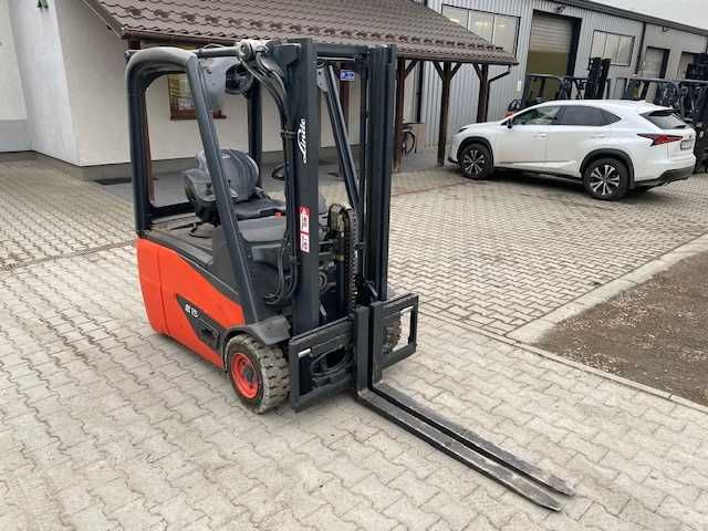 Wózek widłowy elektryczny Linde E15-02, 1,5t, 2015r, Duplex 2,8m, UDT