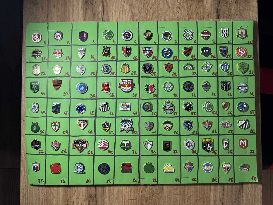 odznaki piłkarskie MLS, liga brazylijska oraz liga argentyńska