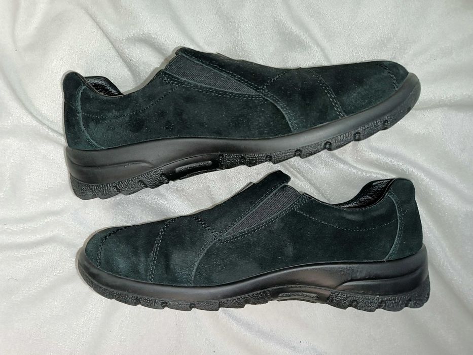 Туфли Rieker Германия как мокасины riekerTEX кожа-замшевые 41 размер