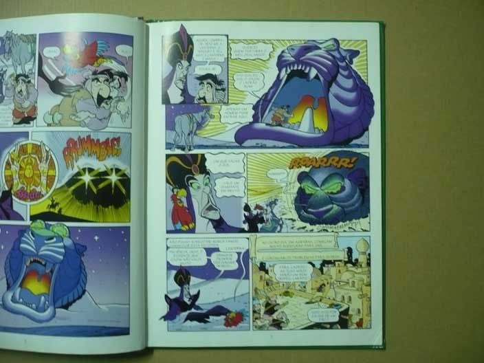 Livro de B.D. do filme da Disney " Aladdin"