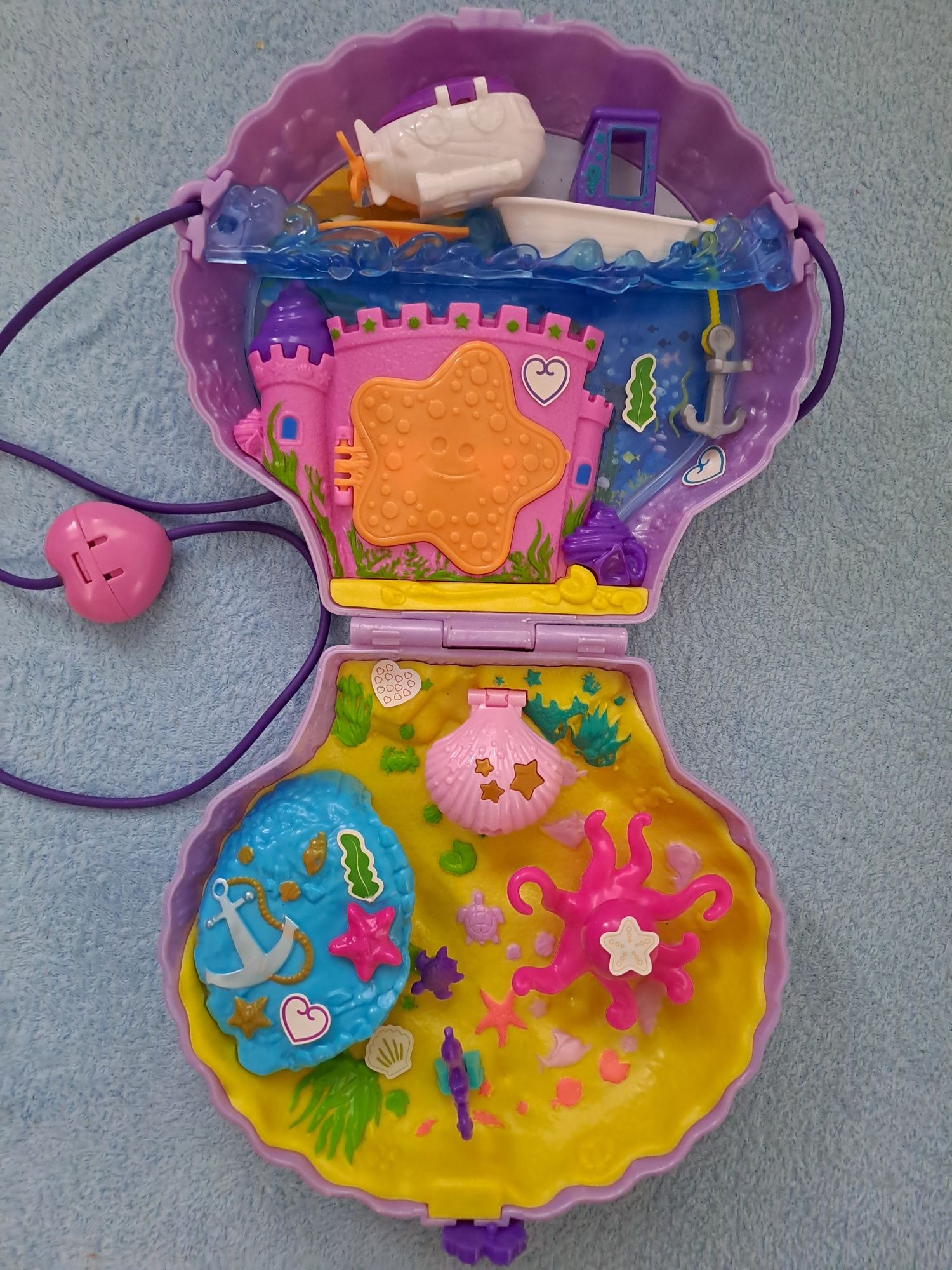 Polly Pocket torebka muszelka i motyl plus akcesoria