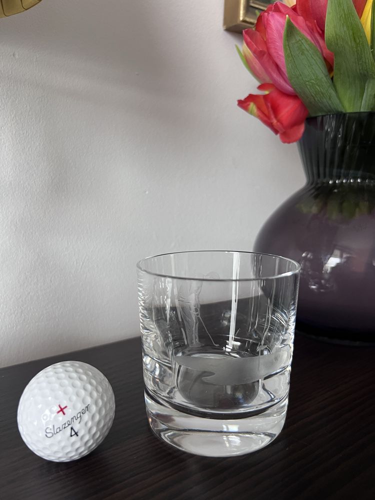 Szklanka do whisky  grawerowana Golf