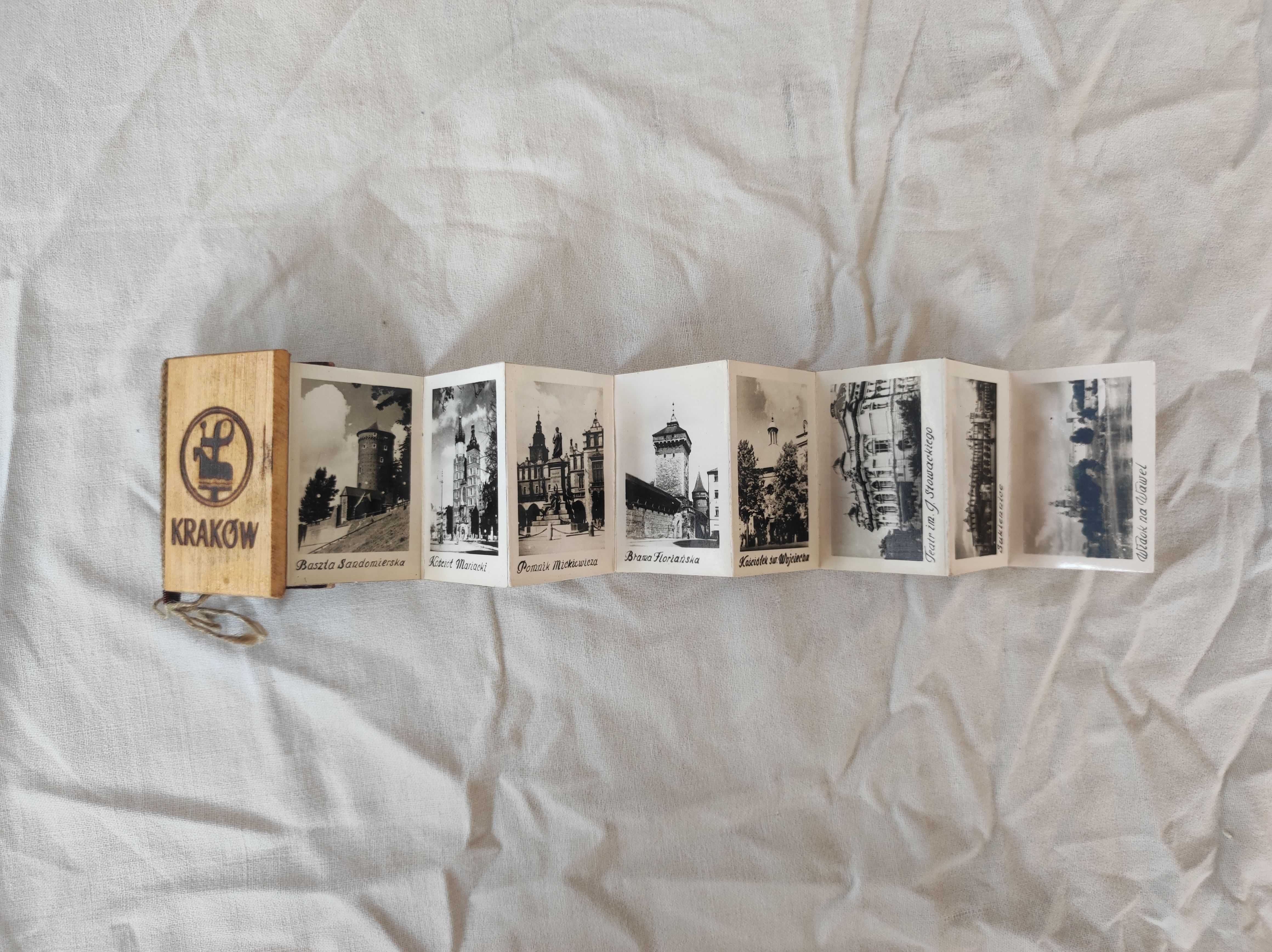 KRAKÓW - mini album fotograficzny mini fotoksiążka 1980