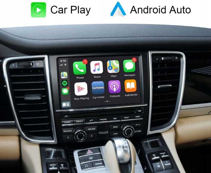 Porsche interfejs Carplay android auto panamera cayenne cayman macan