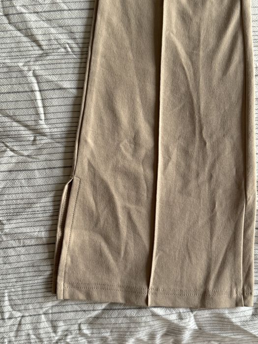 Бежевые штаны песочные брюки Shein