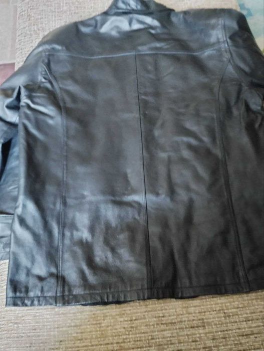 Куртка чоловіча шкіряна з натуральною цигейкою, розмір 5Х