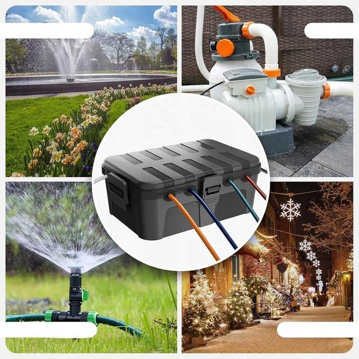 2 x SKRZYNKA Obudowa Ochrona Zabezpieczenie WTYCZKI SAFE BOX IP54