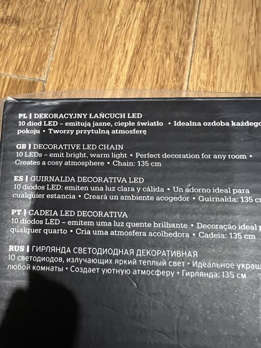 Łańcuch Świetlny 10Led