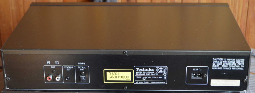 odtwarzacz CD  Technics SL-PG 540A  MASH