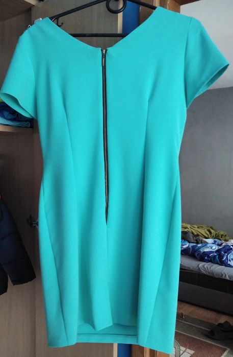 Seledynowa sukienka xxl# + gratisy